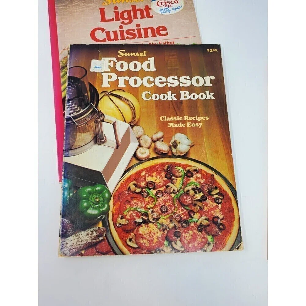 VINTAGE SUNSET COOKBOOK LOT OF 3 PAPERBACK 1970S 1980S SOUPS STEWS LIGHT CUISINE
